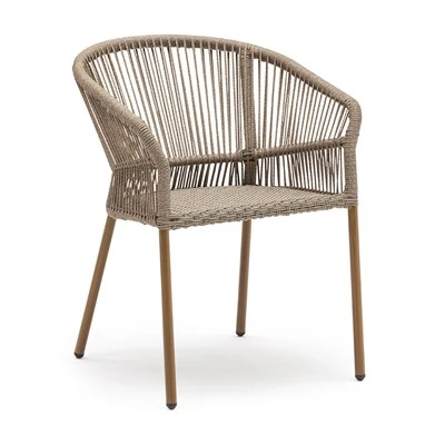 Chaises en corde PE torsadée pour patios