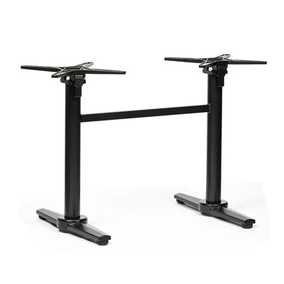 Bases de table en aluminium à deux pieds